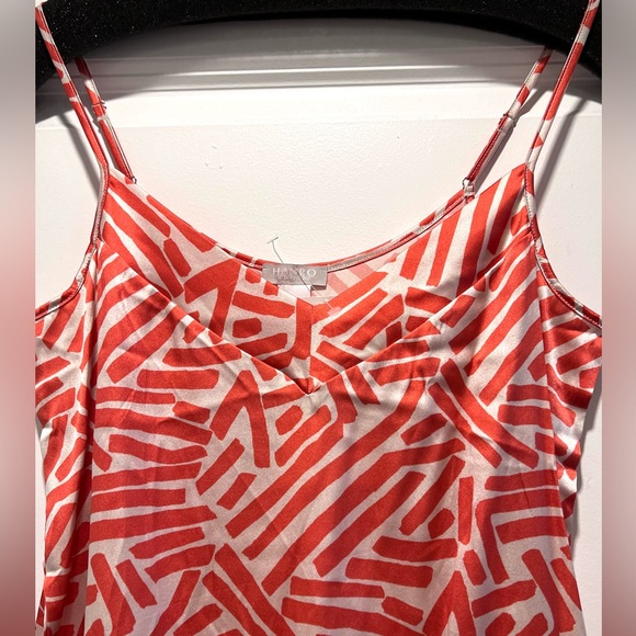 HANRO of Switzerland Silk Sleveless Top Spiced Coral Small 6/8 NWOT SAMPLE - Picture 4 of 14